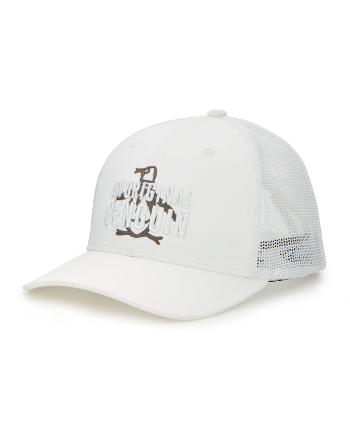 Double Layer Pete Trucker Cap (Bright White) 