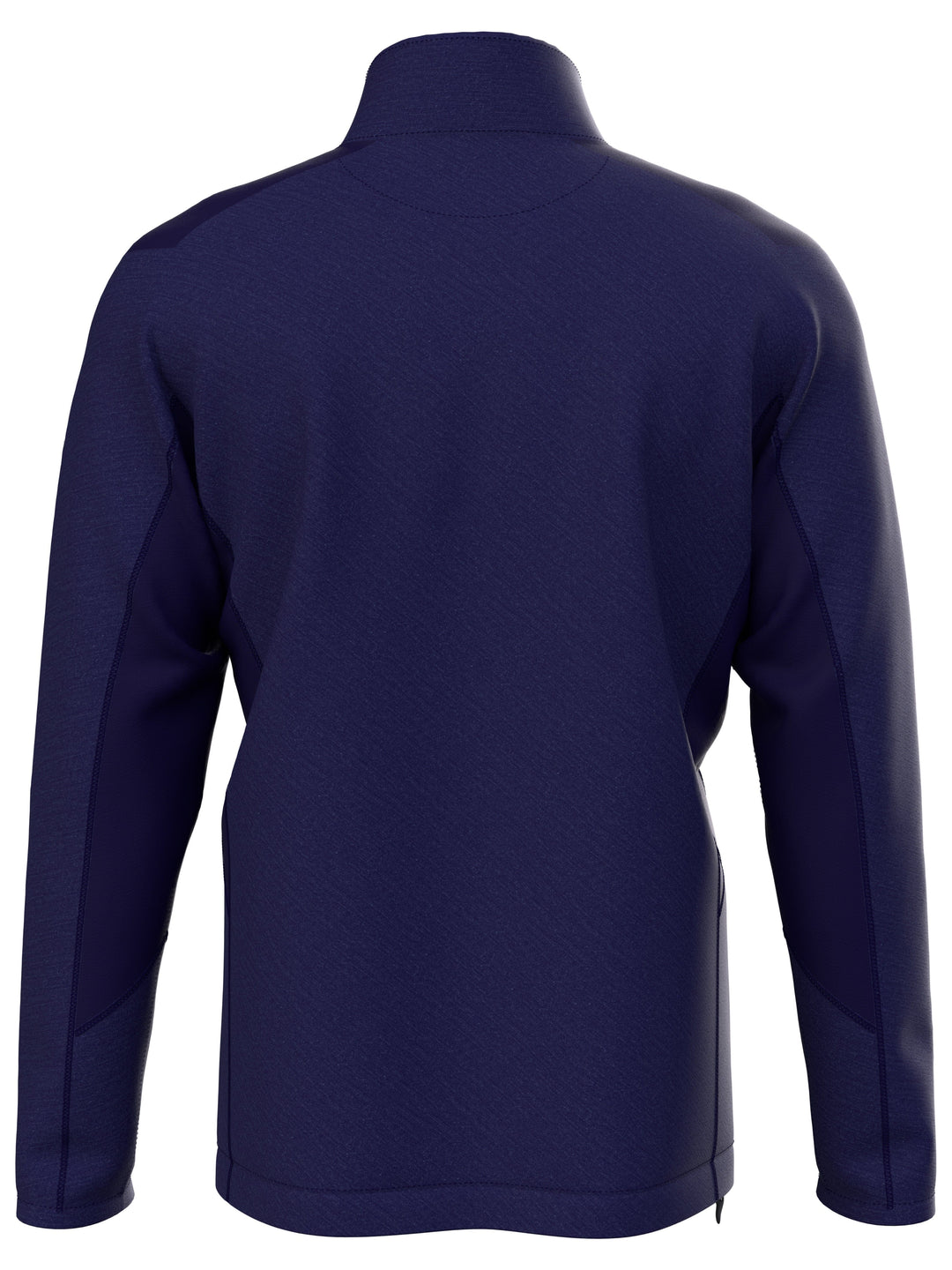 Dual-Action Aquapel® Block Quarter Zip Golf Pullover (Peacoat Heather) 