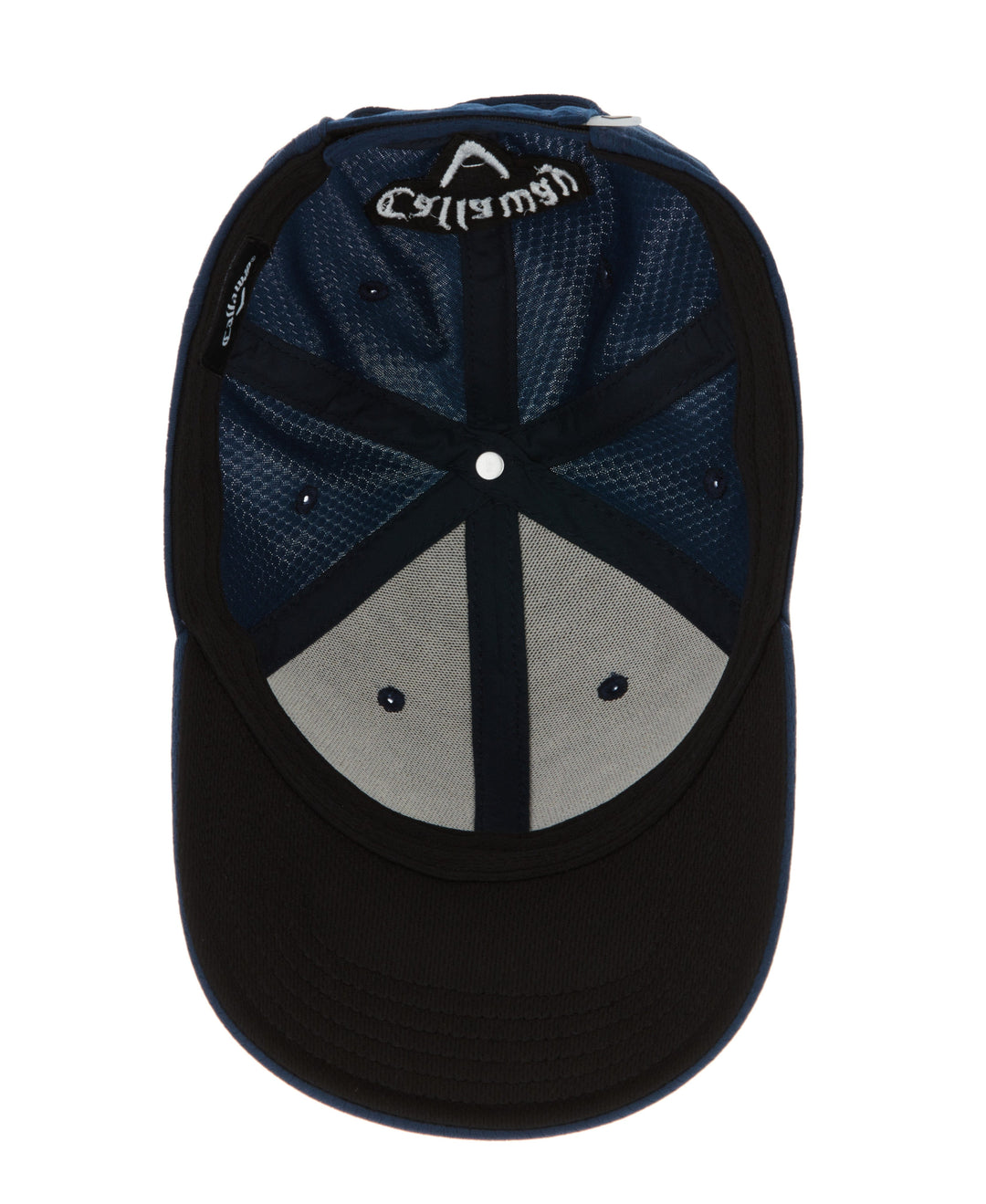 Front Crested Structured Golf Hat (Navy/Black) 
