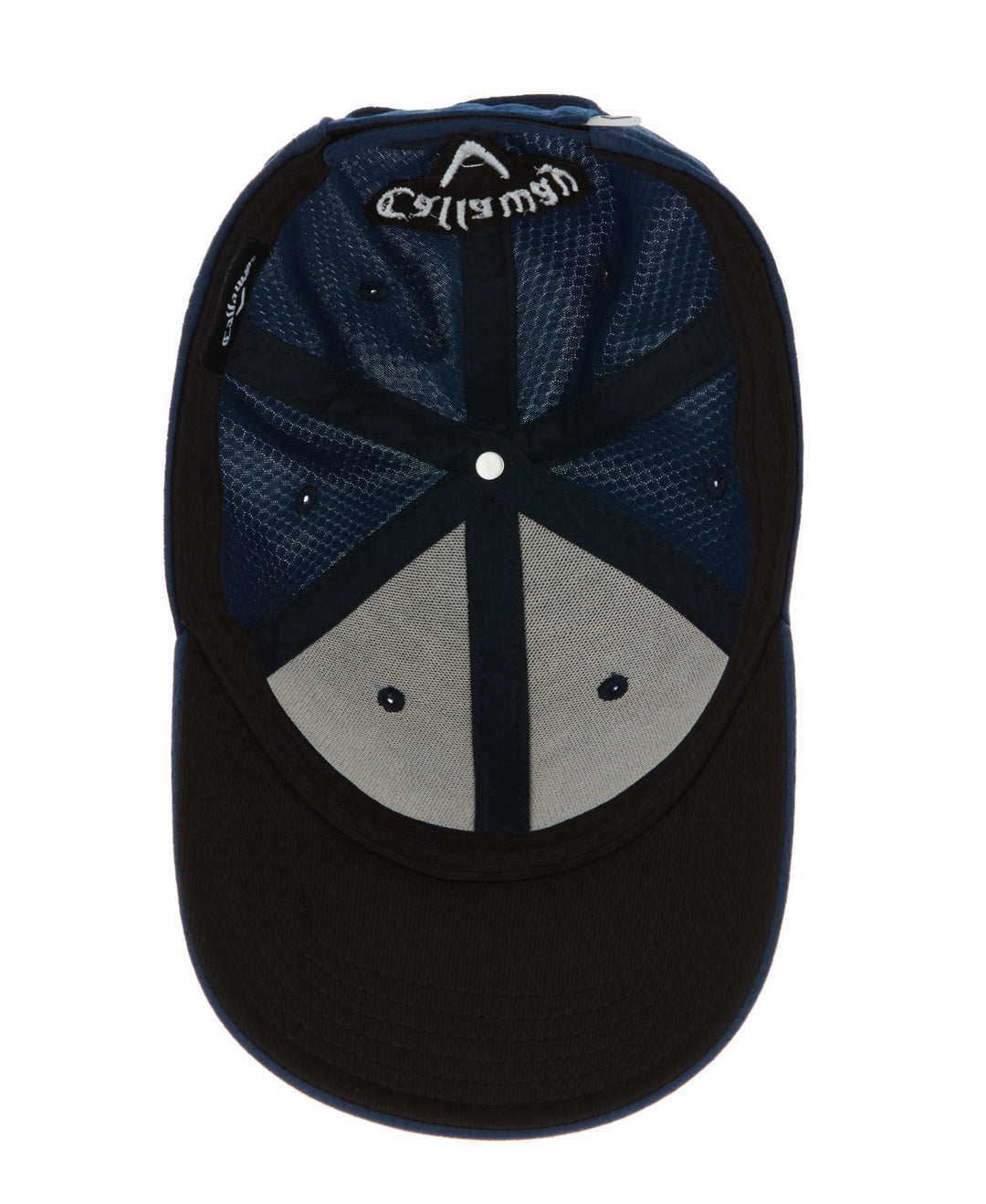 Front Crested Structured Golf Hat (Navy/Black) 