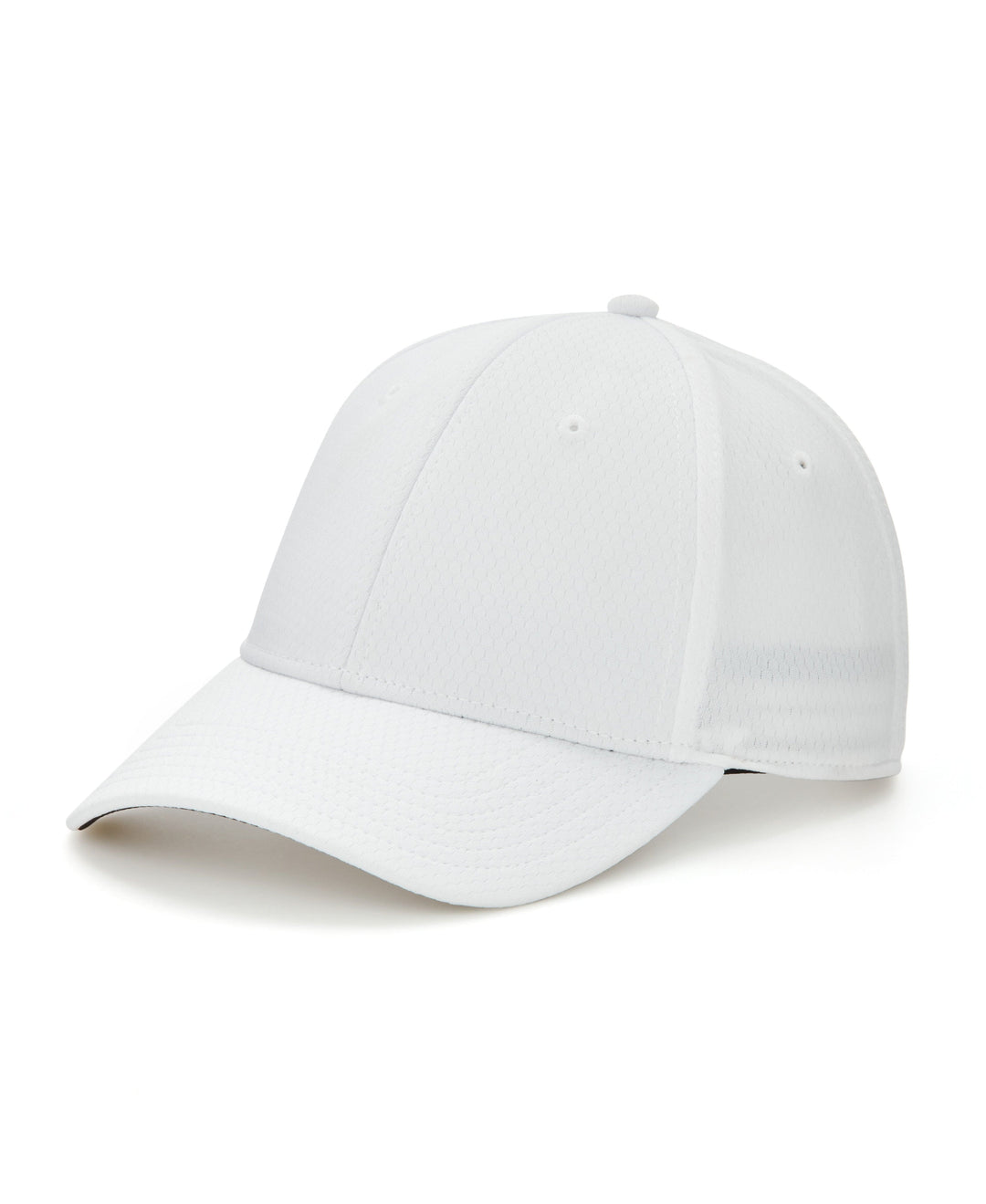 Front Crested Structured Golf Hat (White/Black) 