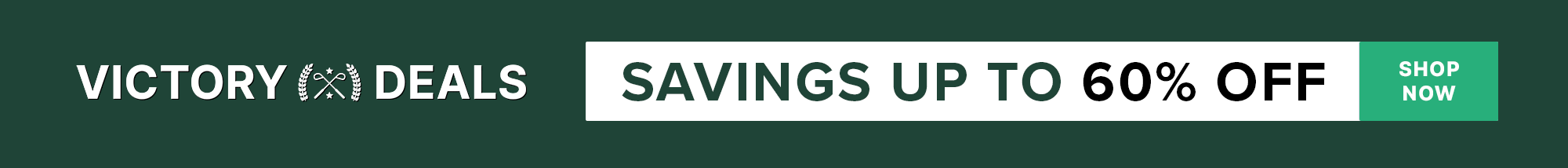 Victory Deals Starts NOW! Score up to 60% off golf essentials.