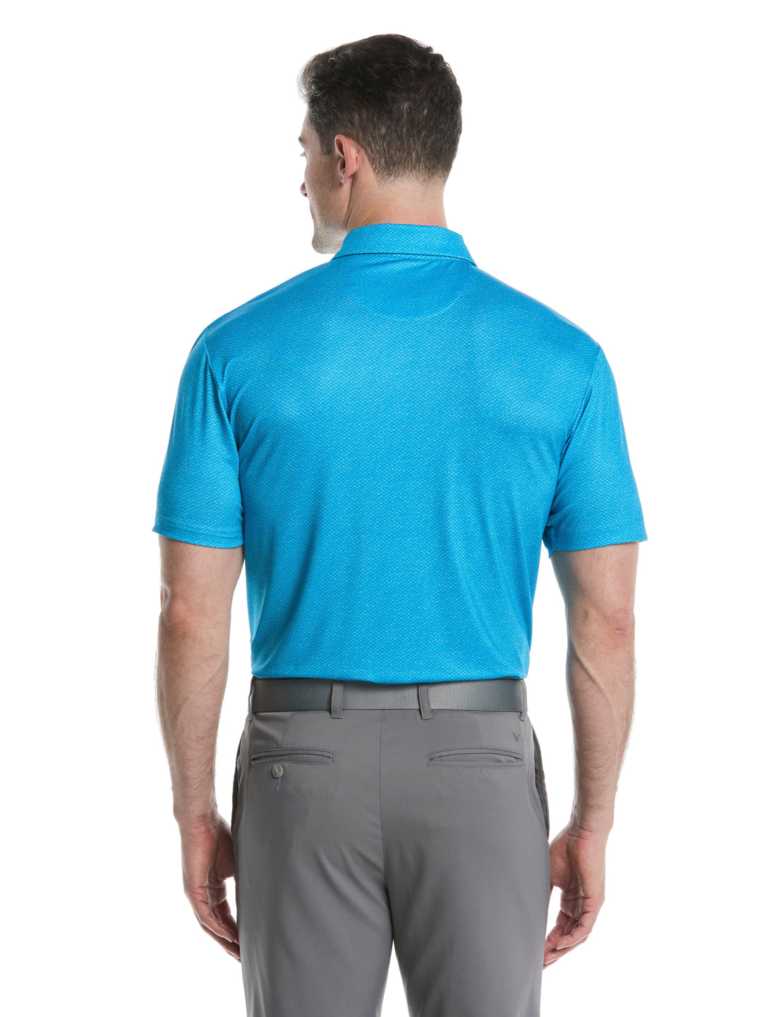 Heather Geo Print Golf Polo