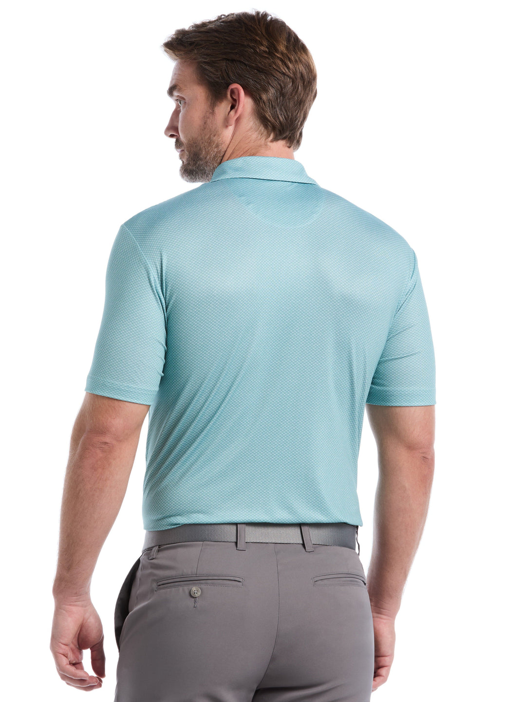 Heather Geo Print Golf Polo