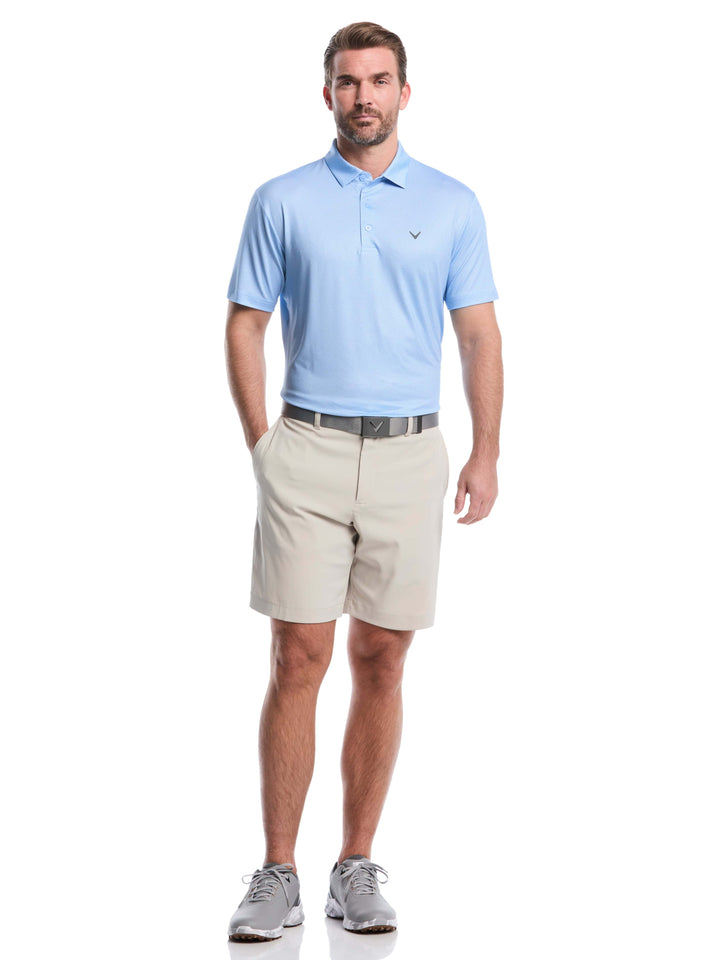 Heather Geo Print Golf Polo