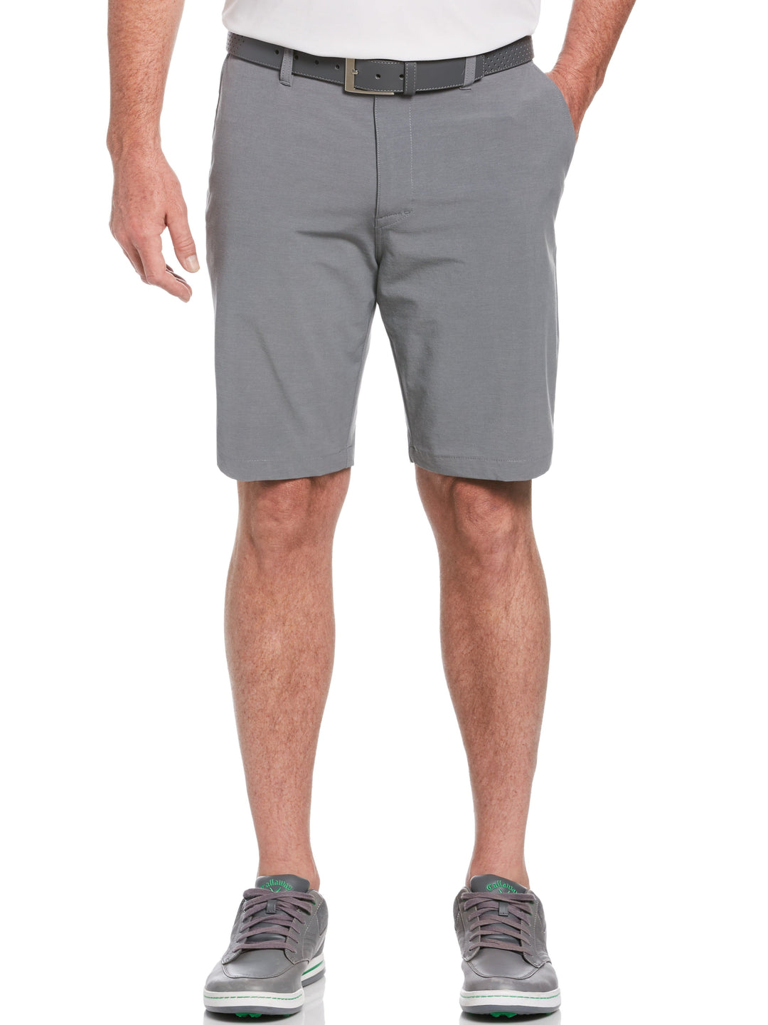 Big & Tall EverPlay Golf Short (Dk Grey Htr) 