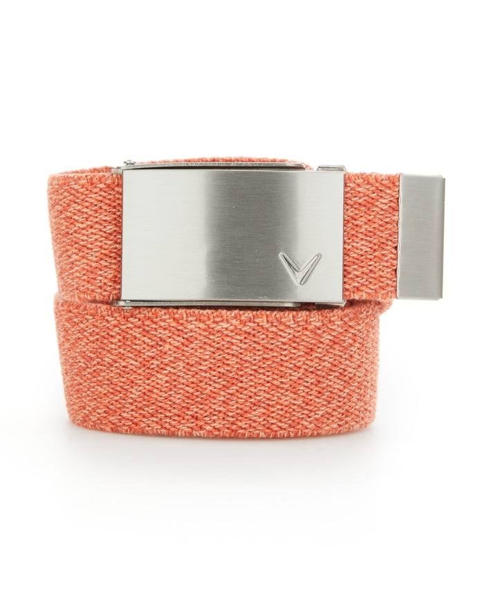 Ladies Stretch Webbed Belt (Nectarine Htr) 