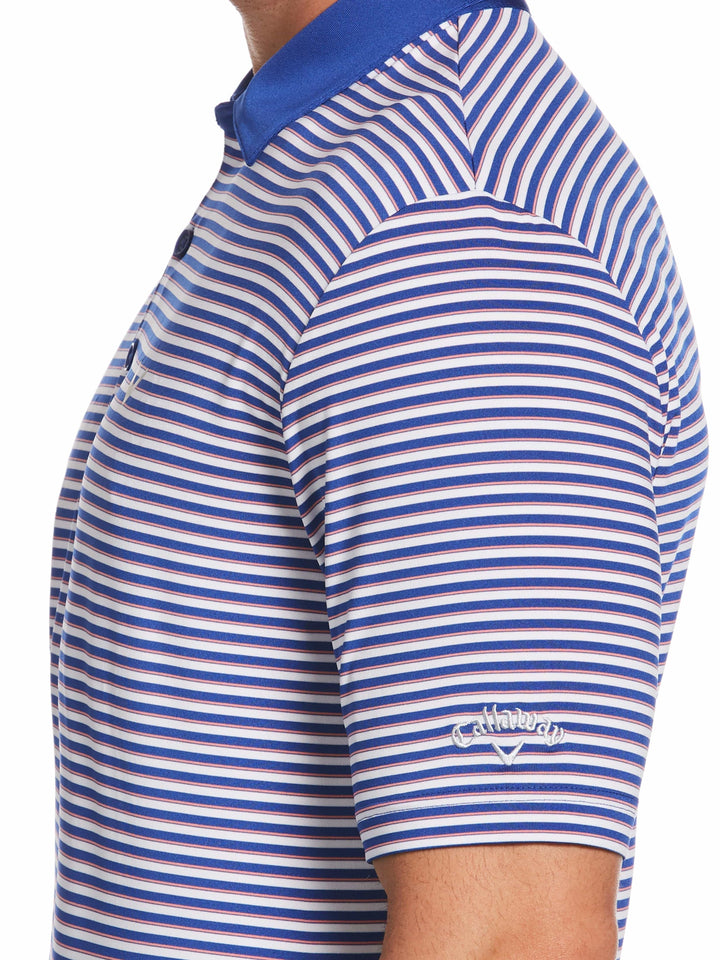 Men's 3-Color Stripe Polo