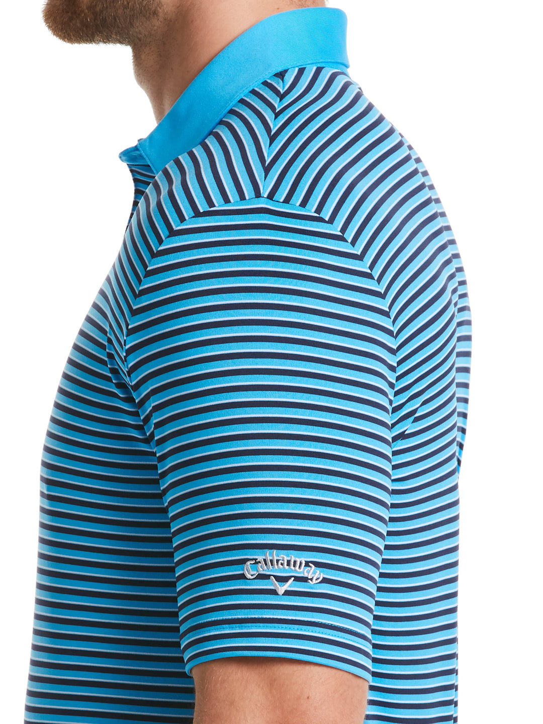 Men's 3-Color Stripe Polo