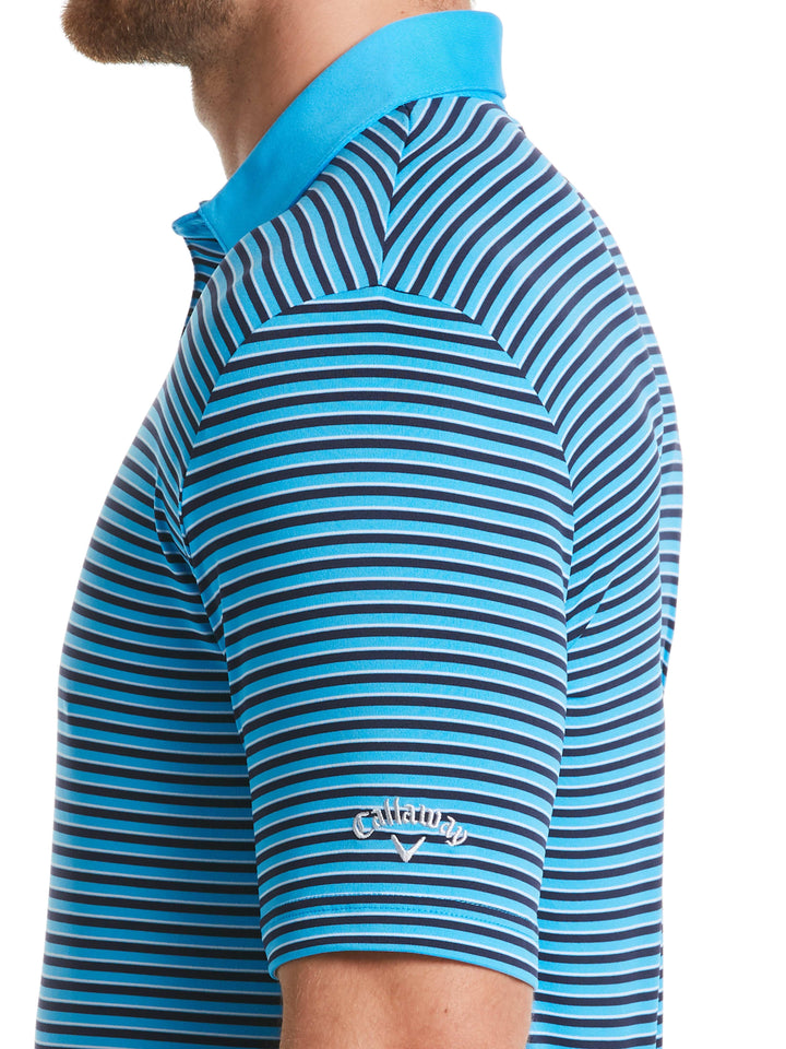 Men's 3-Color Stripe Polo