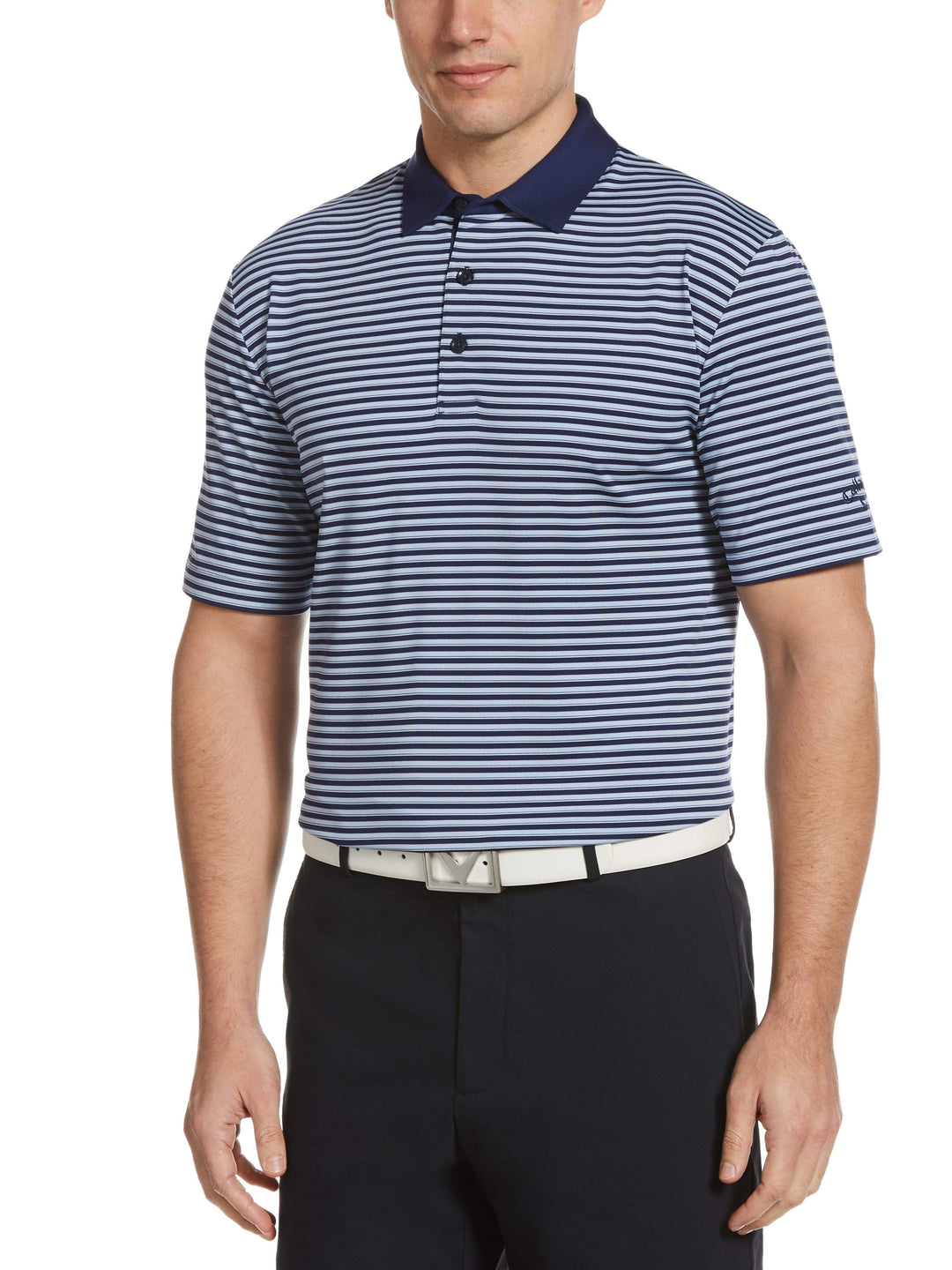 Men's 3-Color Stripe Polo