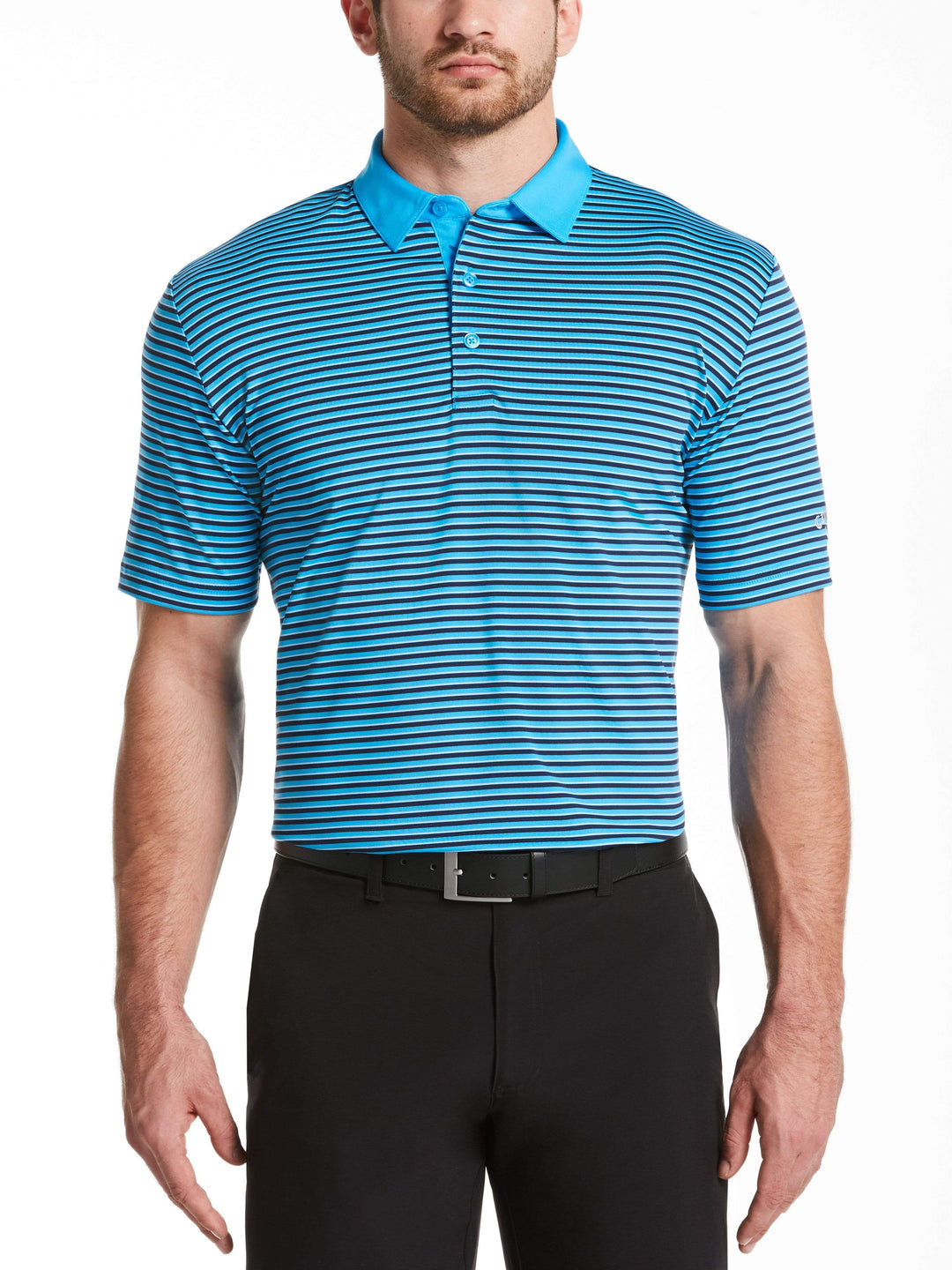 Men's 3-Color Stripe Polo