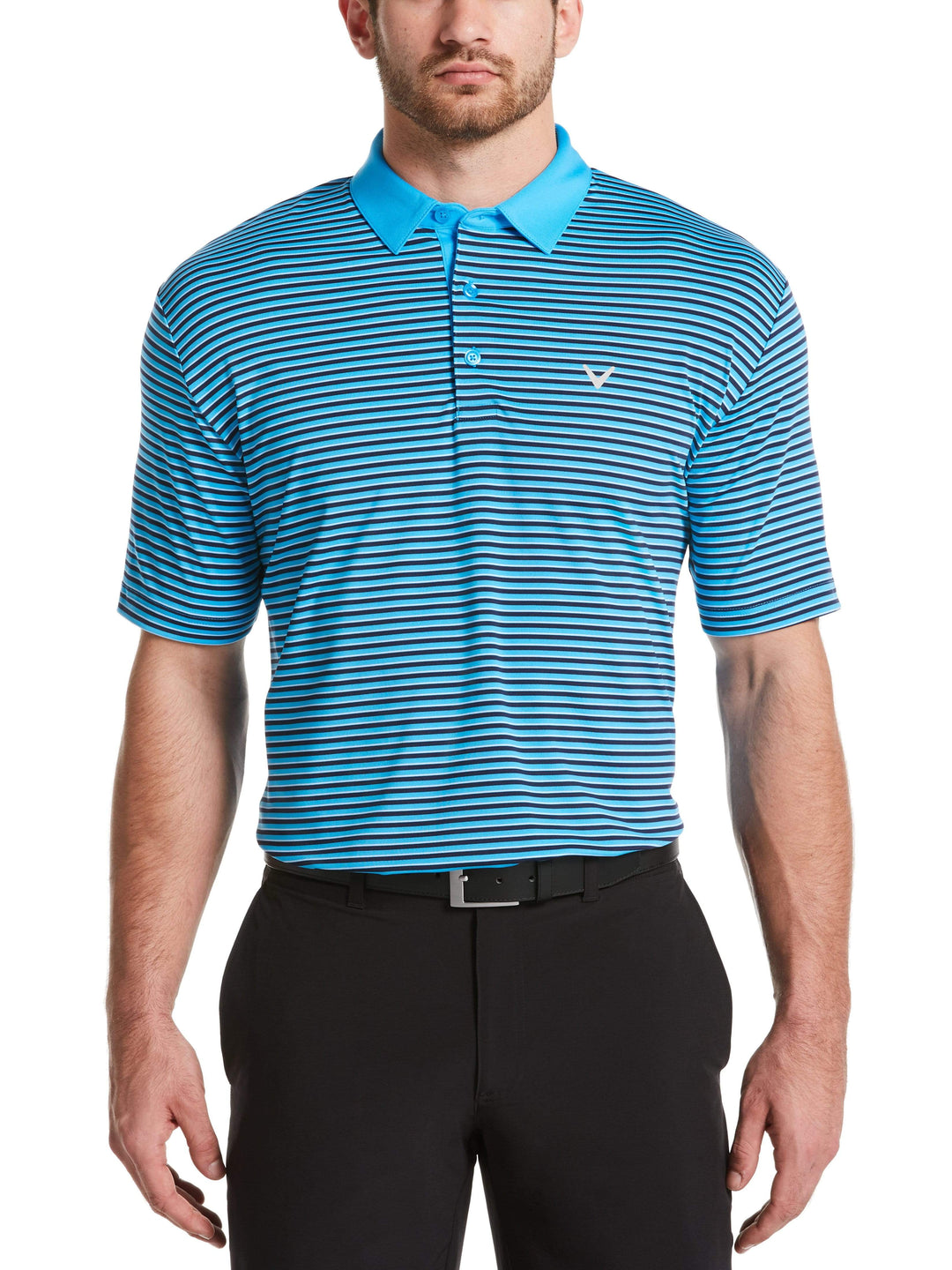 Men's 3-Color Stripe Polo