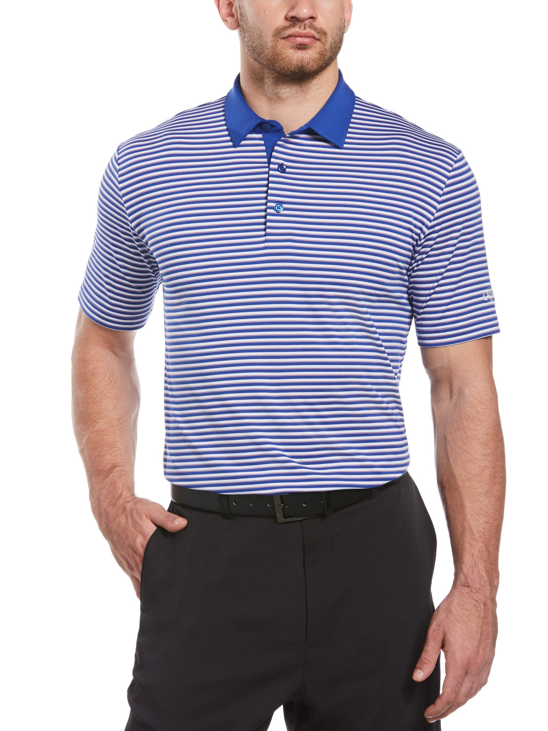 Men's 3-Color Stripe Polo