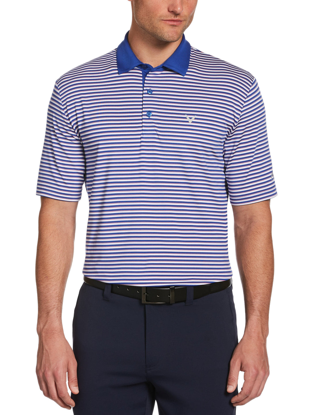 Men's 3-Color Stripe Polo