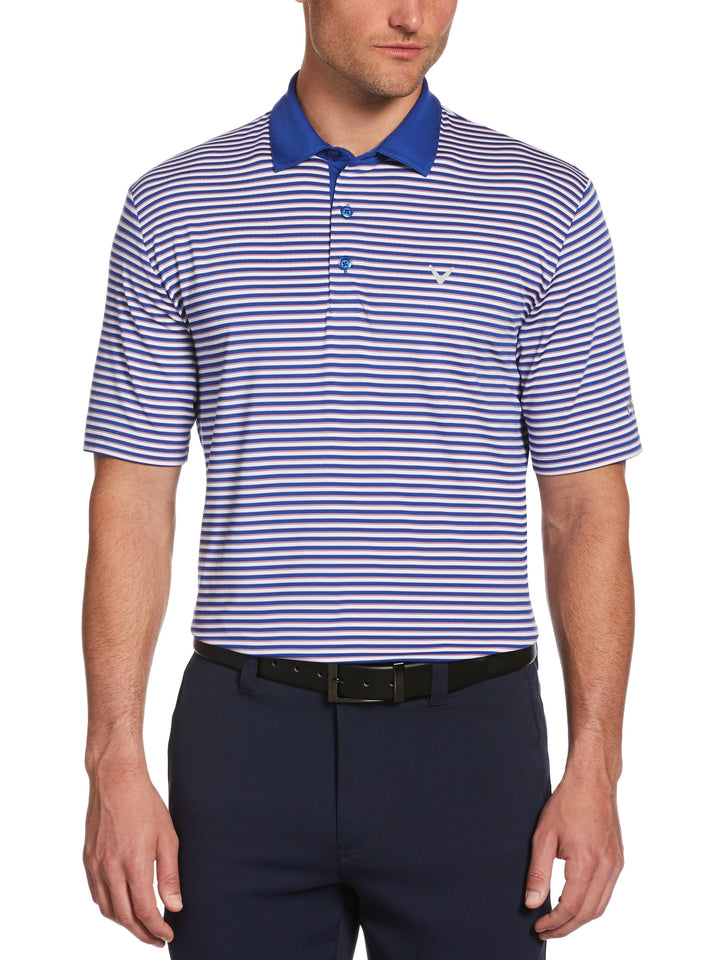 Men's 3-Color Stripe Polo