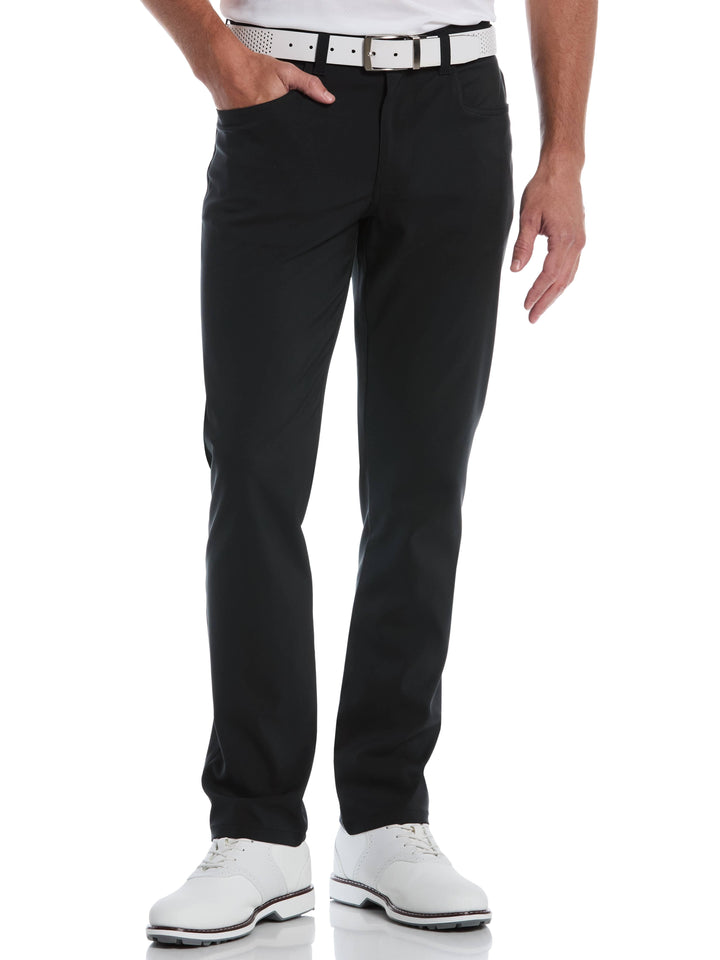 Men's 5 Pocket Adjustable Waistband Pant (Black)