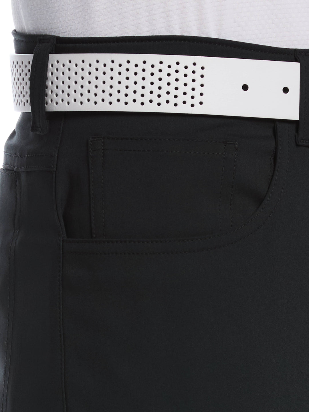 Men's 5 Pocket Adjustable Waistband Pant (Black)