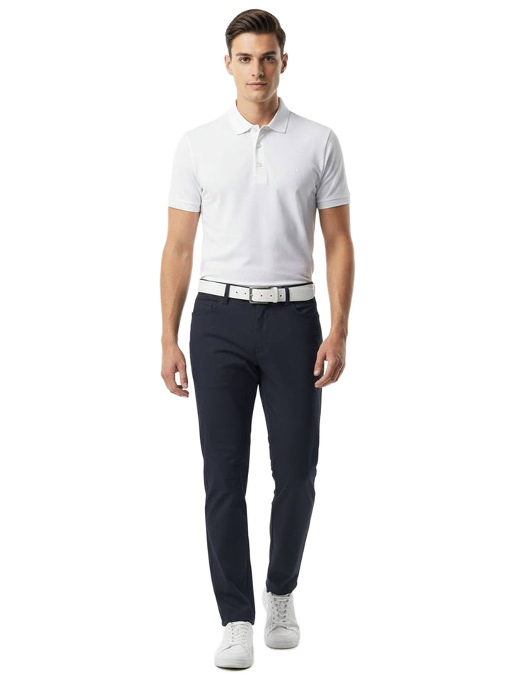 Men's 5 Pocket Adjustable Waistband Pant (Classic Navy)