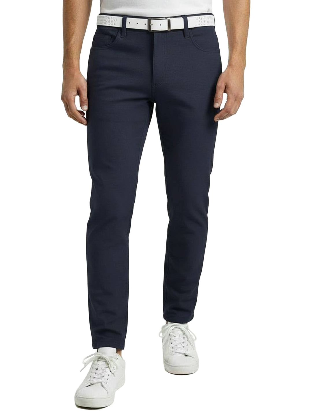 Men's 5 Pocket Adjustable Waistband Pant (Classic Navy)