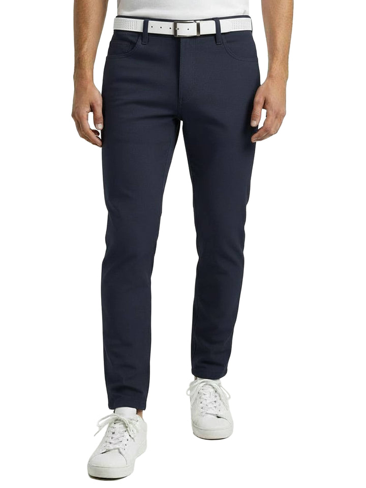 Men's 5 Pocket Adjustable Waistband Pant (Classic Navy)