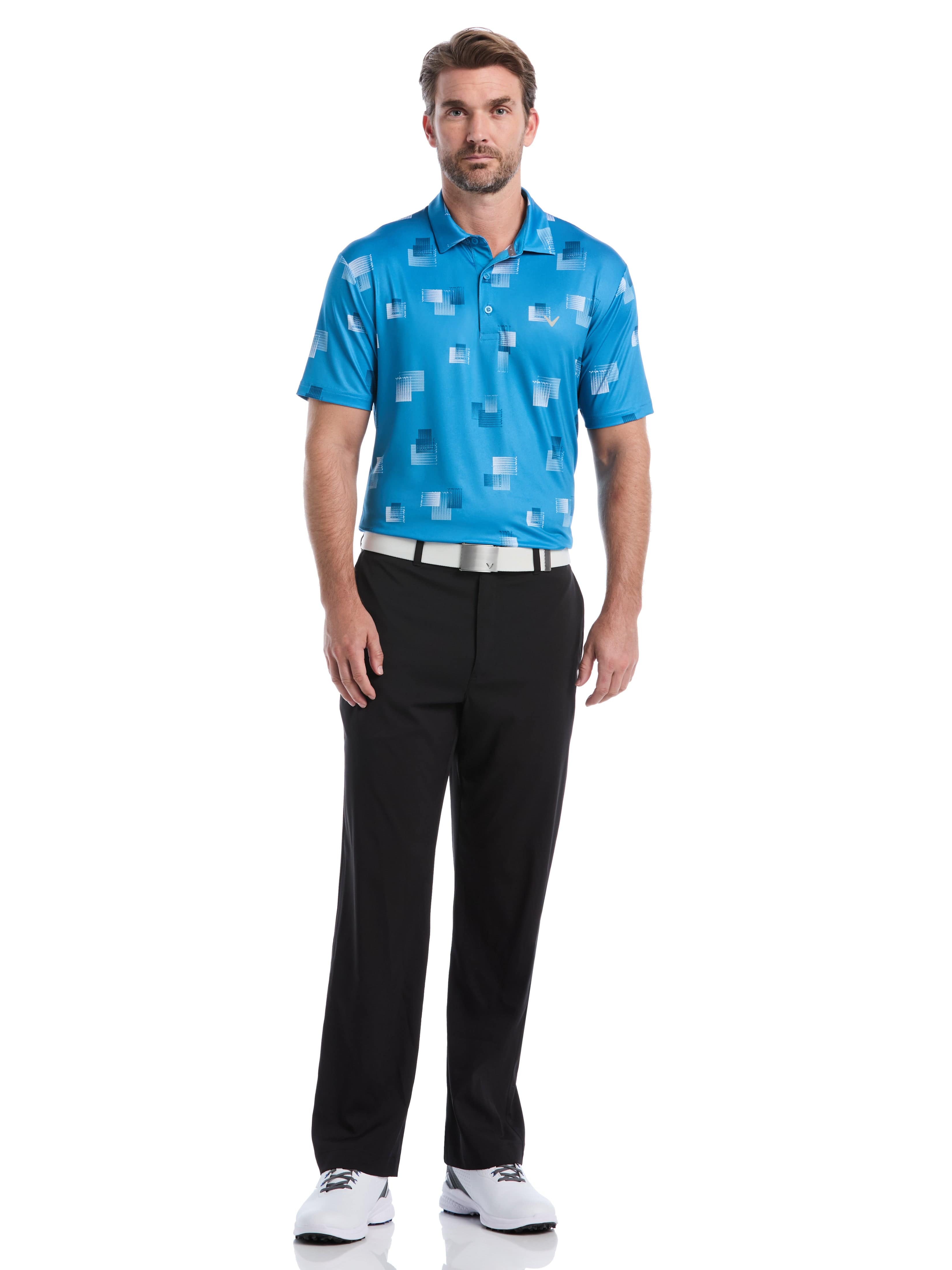 Men's 8 Essential Clubs Print Polo – Golf Apparel Shop
