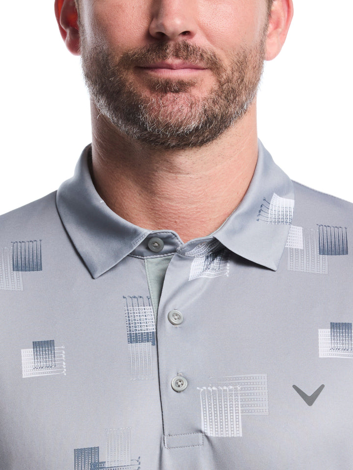 Men's 8 Essential Clubs Print Polo