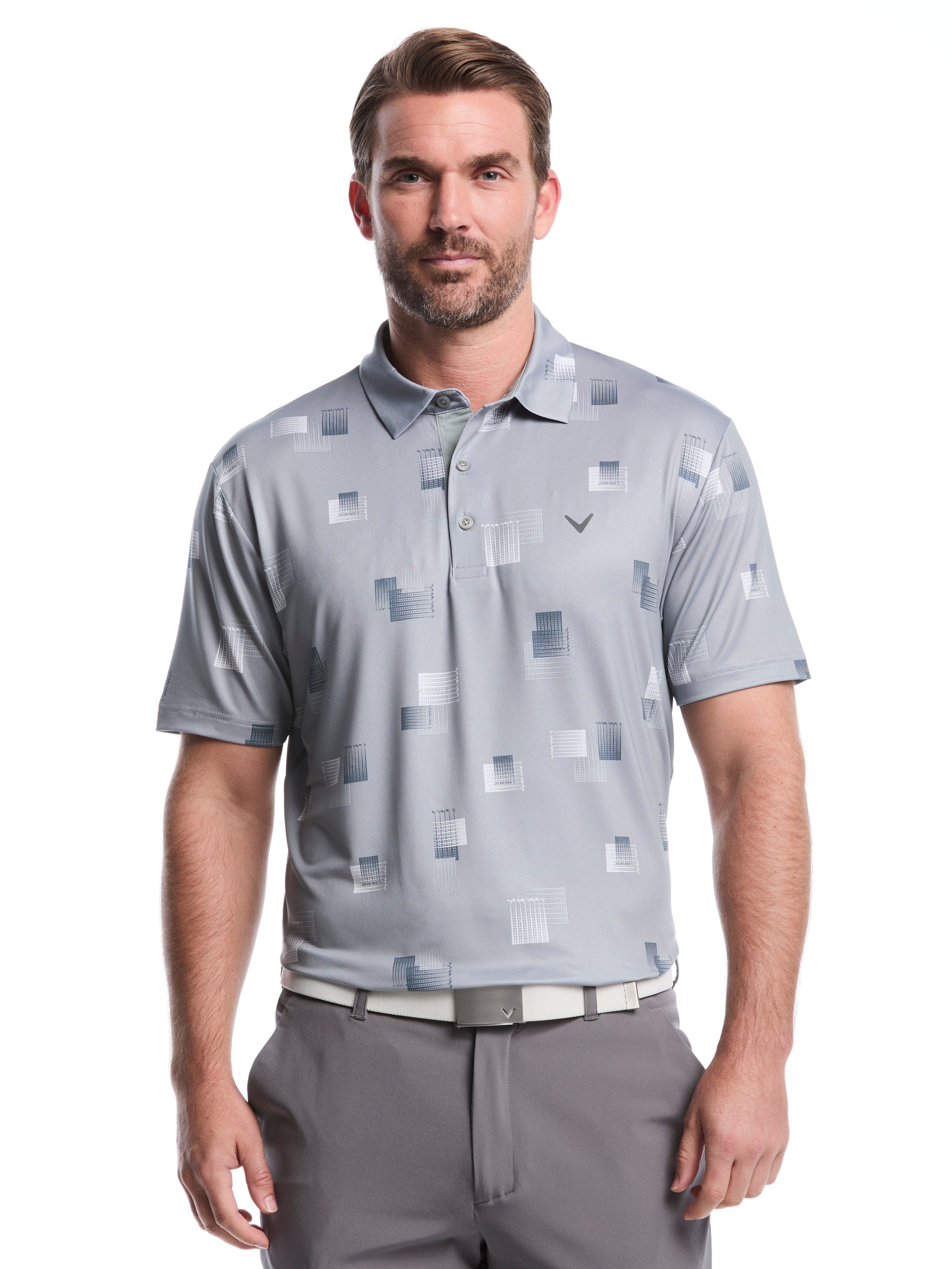 Men's 8 Essential Clubs Print Polo – Golf Apparel Shop