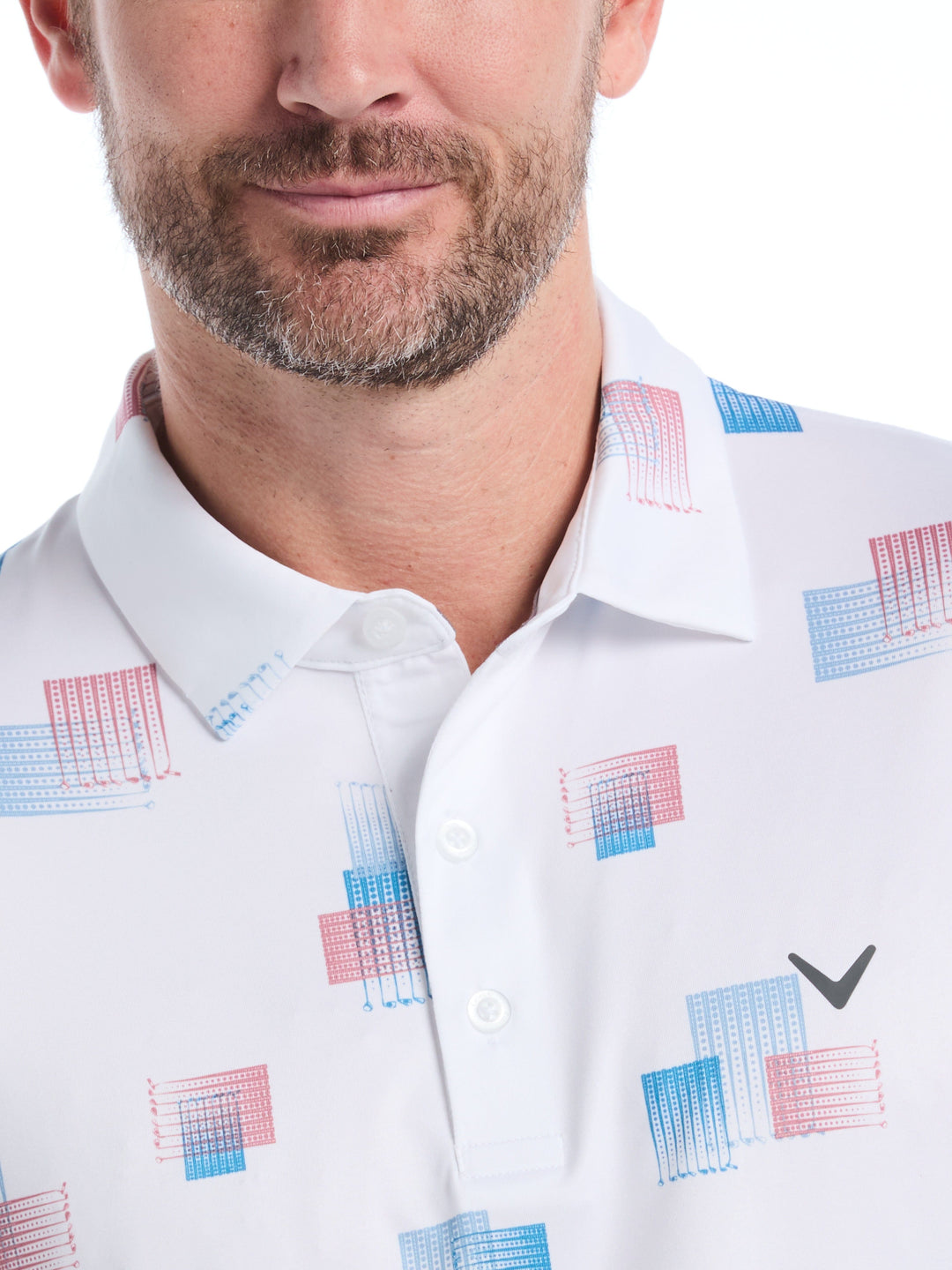 Men's 8 Essential Clubs Print Polo