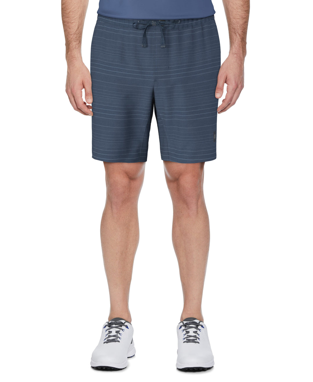 8" Linear Texture Print Golf Short (Insignia Blue) 