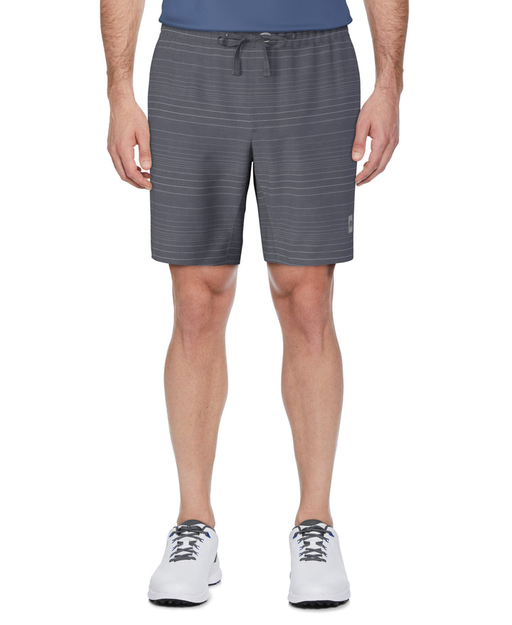 8" Linear Texture Print Golf Short (Tradewinds) 