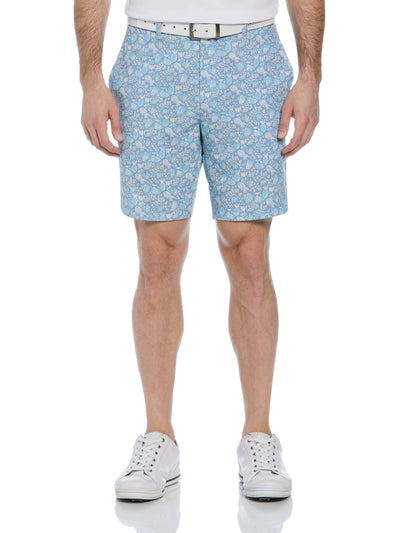 Men's 8" Pineapple Print Woven Golf Shorts