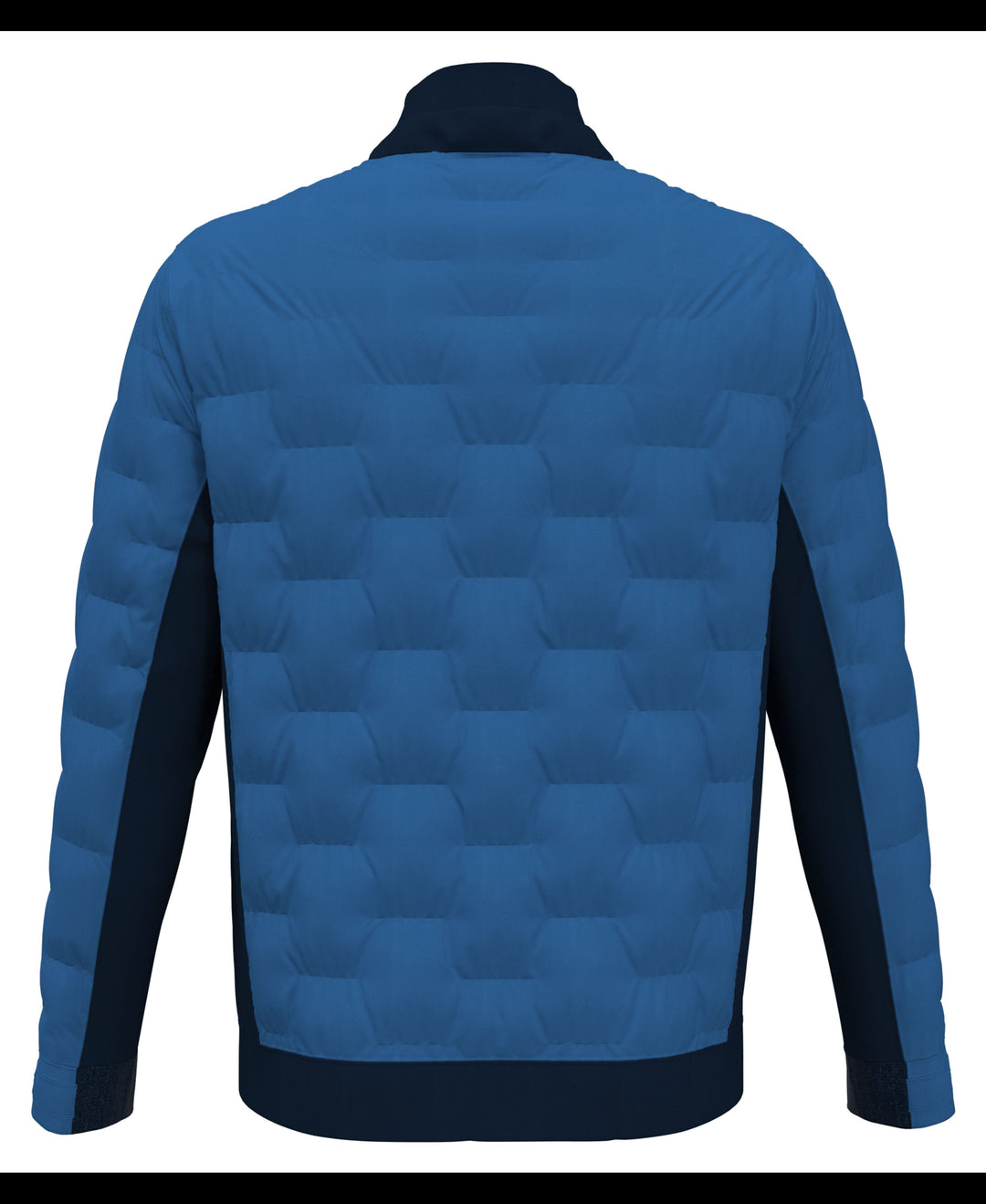80s Mixed Media Color Blocked Golf Jacket (Black Iris) 