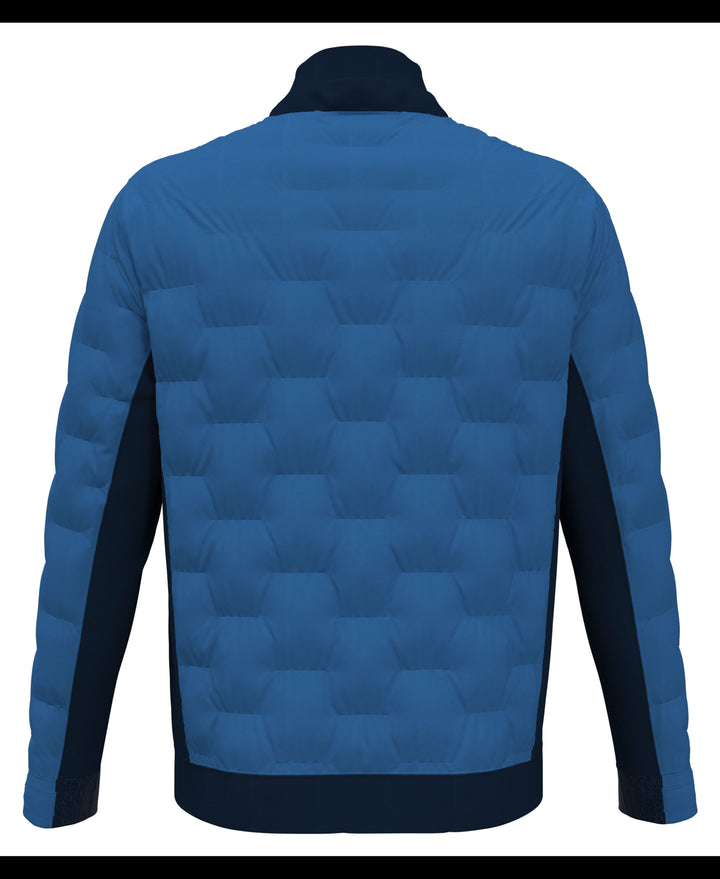 80s Mixed Media Color Blocked Golf Jacket (Black Iris) 