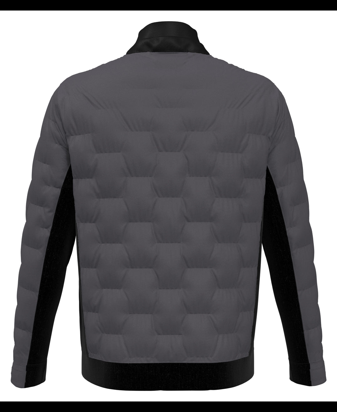 80s Mixed Media Color Blocked Golf Jacket (Caviar) 