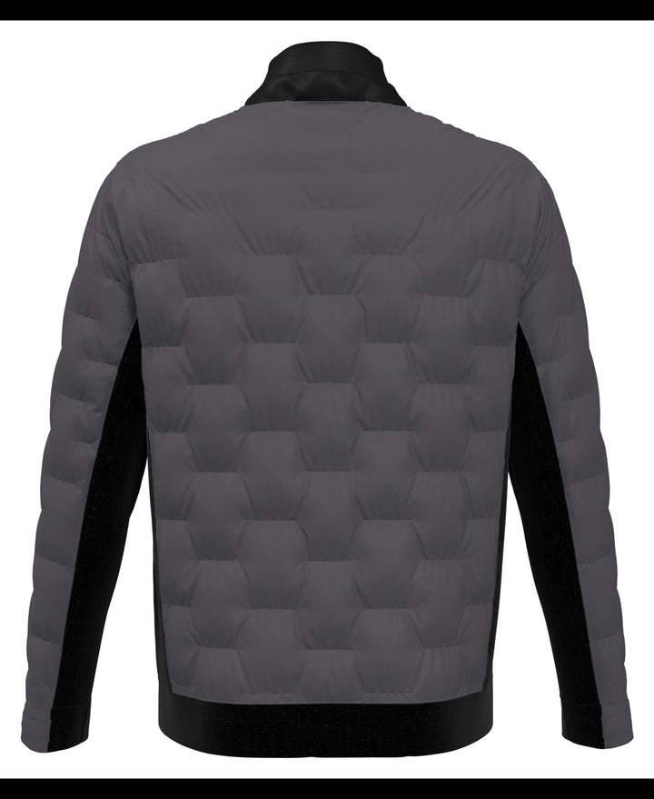 80s Mixed Media Color Blocked Golf Jacket (Caviar) 