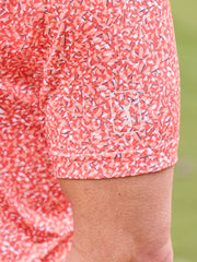Men's Abstract Golf Flag Print Golf Polo