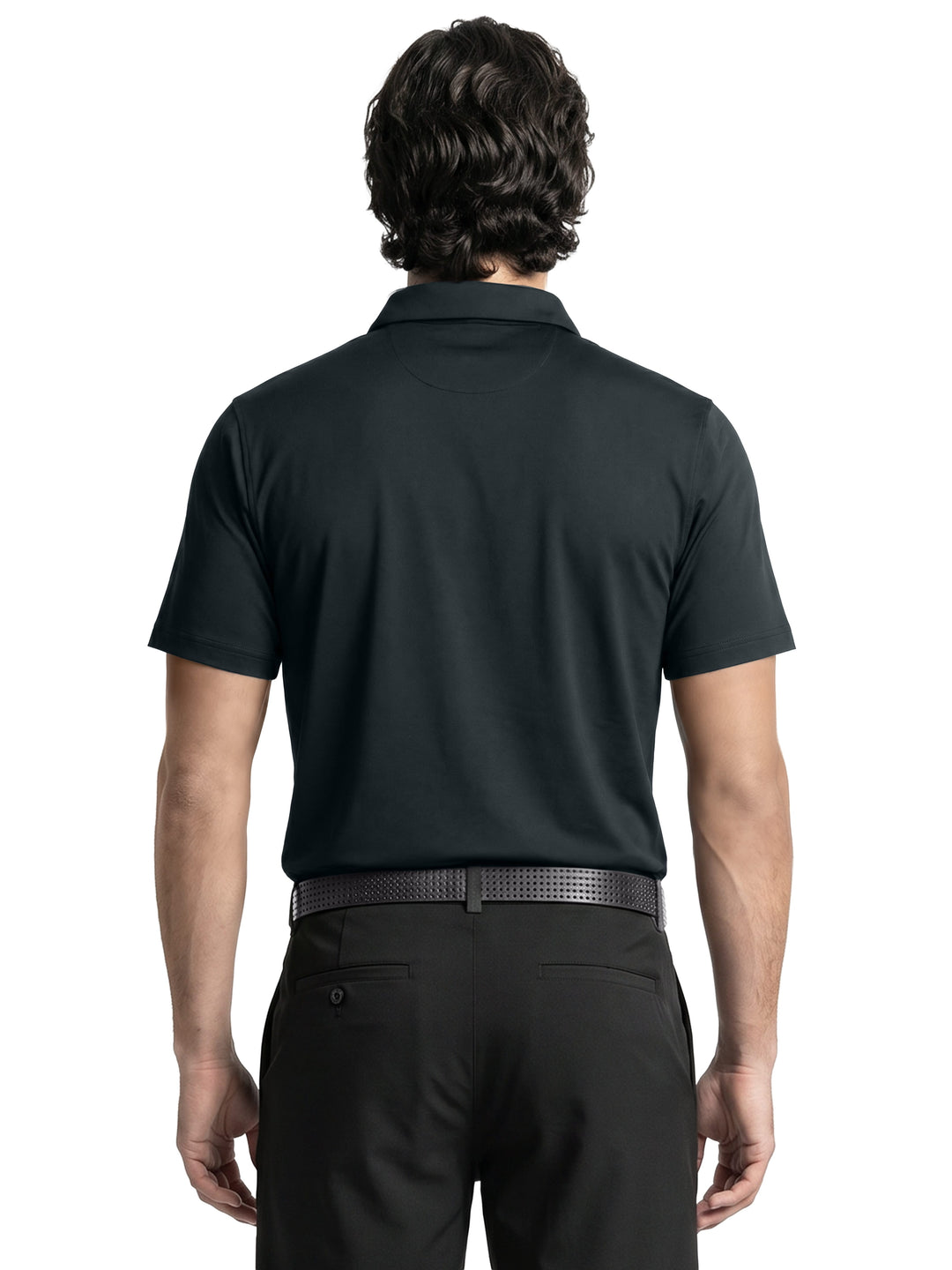 Men's Abstract Ombre Blocked Polo