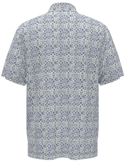 Men's Abstract Texture Printed Polo