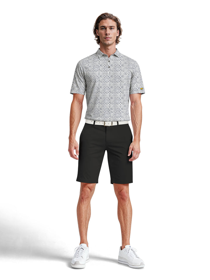 Men's Abstract Texture Printed Polo