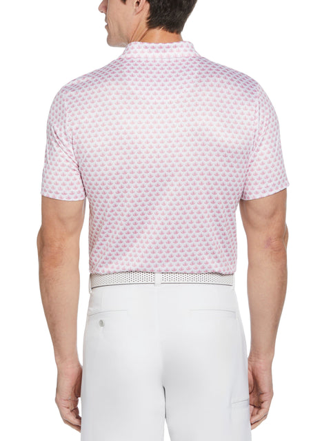 Agave Print Golf Polo (Pink Nectar) 