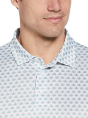 Agave Print Golf Polo (Jadeite) 