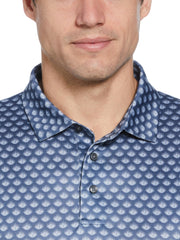 Agave Print Golf Polo (Vintage Indigo) 
