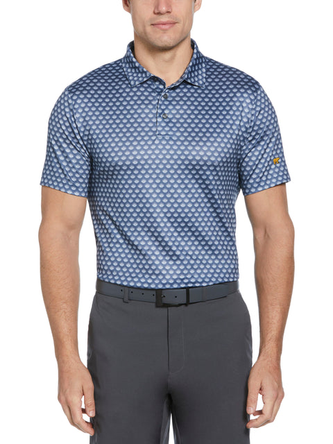 Agave Print Golf Polo (Vintage Indigo) 