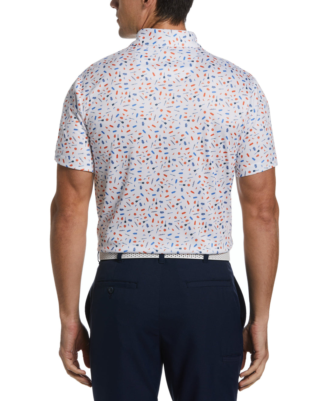 Airflux BBQ Conversational Golf Polo (Bright White) 