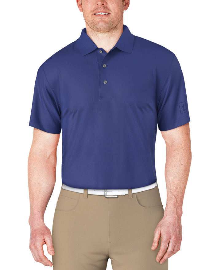 SS Airflux Solid Mesh Polo W/ Rib Collar (Dazzling Blue) 