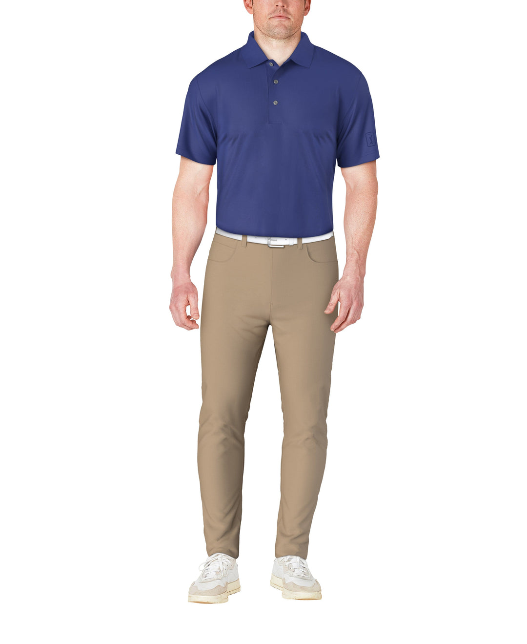 SS Airflux Solid Mesh Polo W/ Rib Collar (Dazzling Blue) 