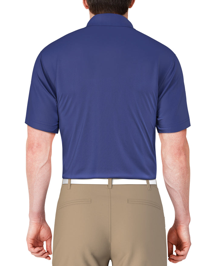 SS Airflux Solid Mesh Polo W/ Rib Collar (Dazzling Blue) 