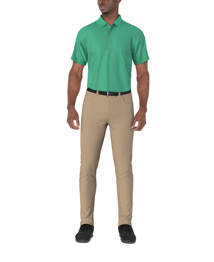 SS Airflux Solid Mesh Polo W/ Rib Collar (Ceramic) 