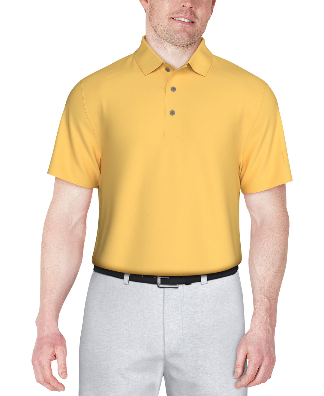 Airflux Mesh Golf Polo (Pale Banana) 
